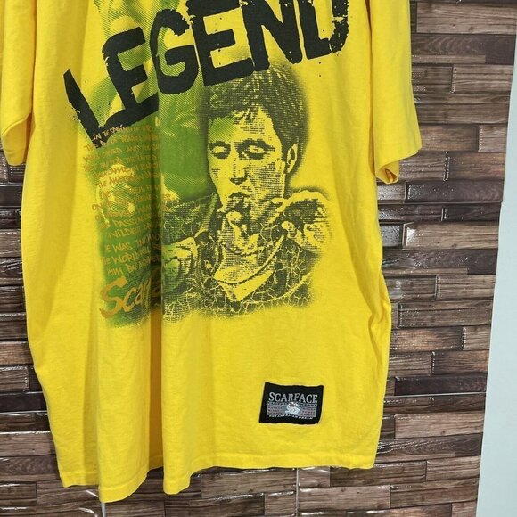 VTG Scarface Clothing Co T Shirt Tony Montana Sz 2XL I Am Legend 2-Side - Picture 3 of 6